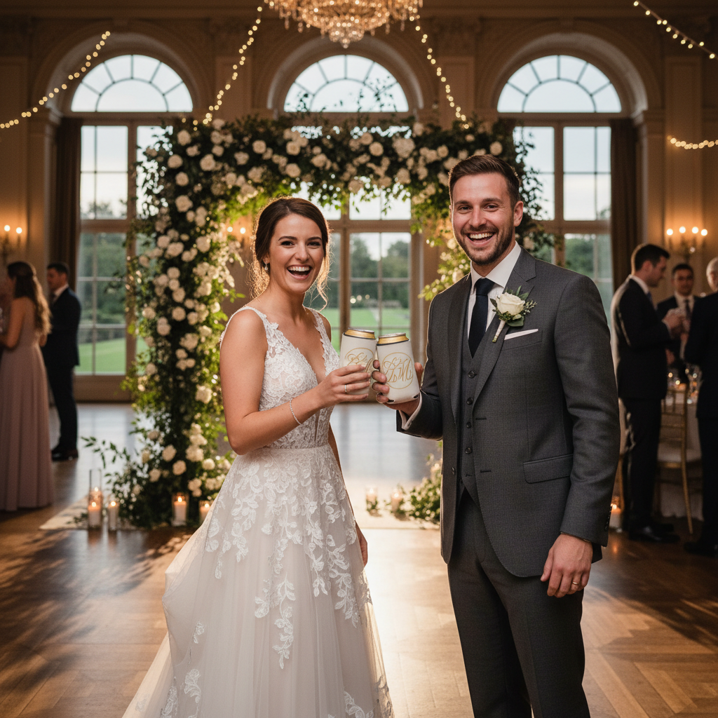 couple with cancooler